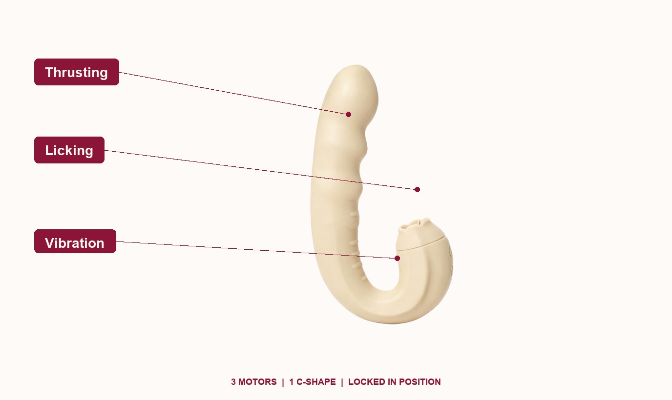 Cosara Coralyn — licking, thrusting, and vibration motors